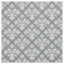 Carbón, Damasco de patrón blanco #3 Tamaño6