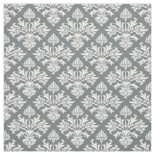 Tela Carbón de leña, damasco blanco #3 Size6 del mode