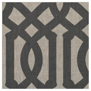 Tela Carbón Gray Trellis Gran Escala