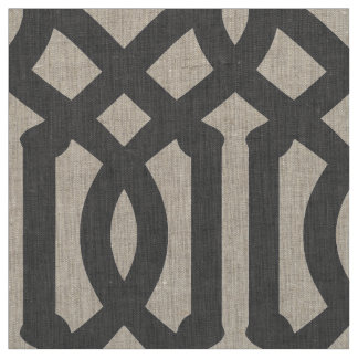Tela Carbón Gray Trellis Gran Escala