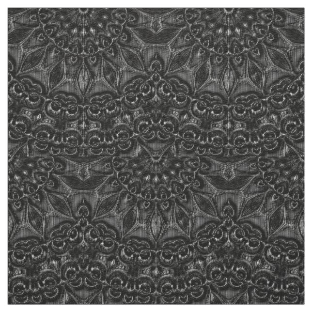 Tela Carbón Mandala (Retal)