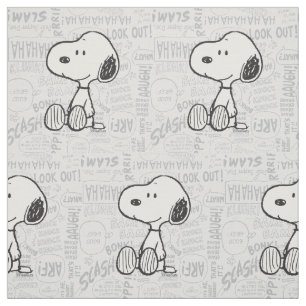Tela CARNUTS   Snoopy en Cómics Blanco y Negro