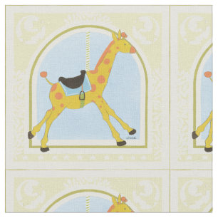 Tela Carrusel Giraffe por June Erica Vess