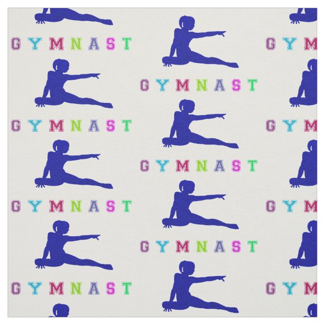 Tela Cartas coloridas de gimnasta (Retal)