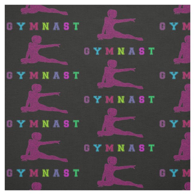 Tela Cartas coloridas de gimnasta (Retal)