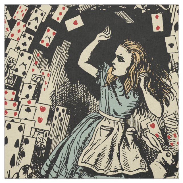 Tela Cartas de Alicia Vintage Oscuras (Retal)