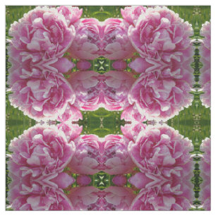 Tela Casa de campo de campo con flores de Pink Peony