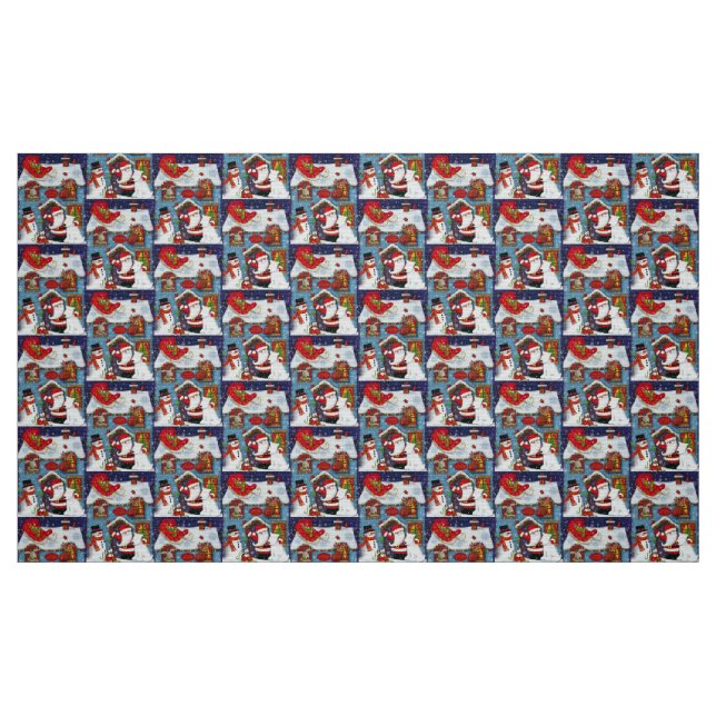 Tela Casa de Santa Claus ("Cuarto gordo" (fat quarter))