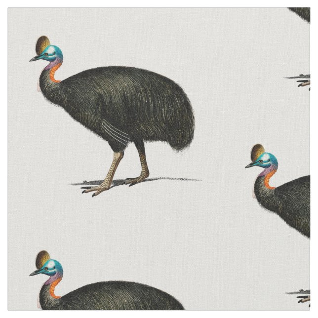 Tela Cassowary Fabric (De cerca)