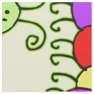 Tela Caterpillar / Raupe Netty + tu fondo e idea