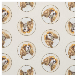 Tela Cavalier King Charles Spaniel Cav Pintura de arte 