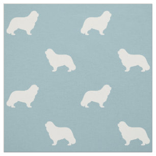 Tela Cavalier King Charles Spaniel Dog Silhouettes