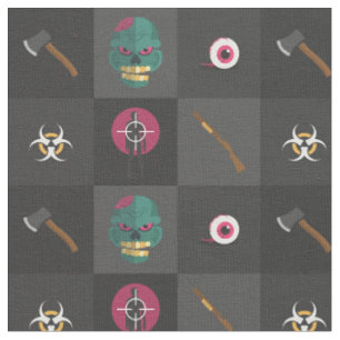Tela cazador zombi de halloween