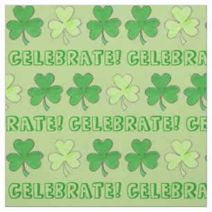 Tela Celebrar el Día de San Patricio Chismoso Verde