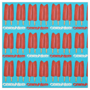 Tela ¡Celebren! Gemelos rojos de pop 4 de julio Estados