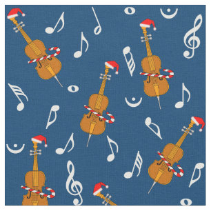 Tela Cello Santa Hat Music Notes