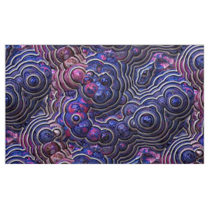 Tela Células abstractas púrpuras rosadas azules de la
