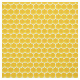 Tela Células pequeñas de impresión de Honeycomb amarill