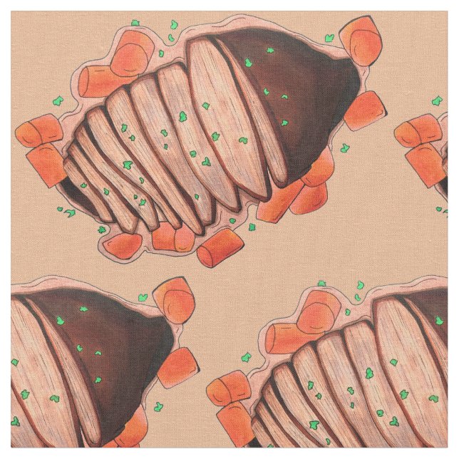 Tela Cena de feriado judío del Brisket Beef (De cerca)