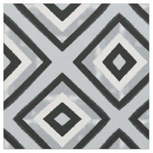 Tela Cepillo gris plateado negro rompe triángulos