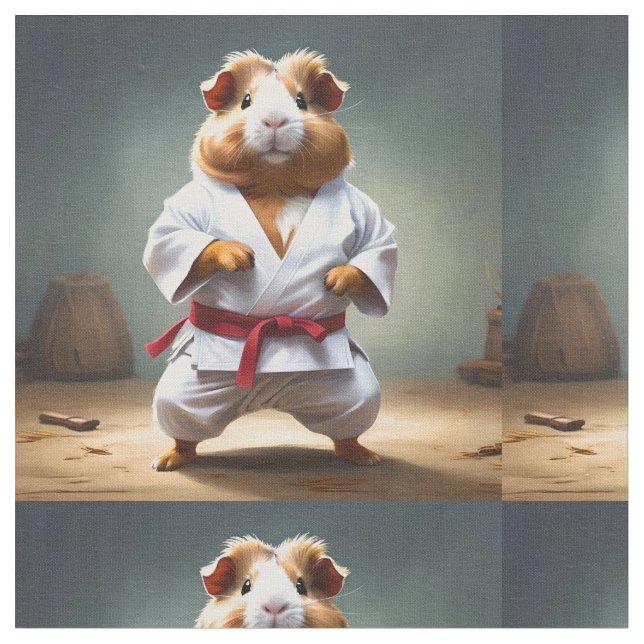 Tela Cerdo de Guinea de Karate (De cerca)