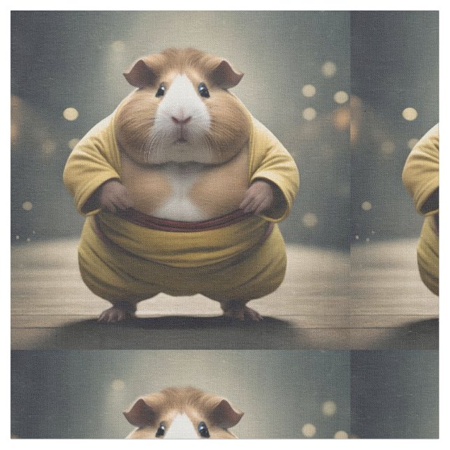 Tela Cerdo de Guinea Sumo, (De cerca)