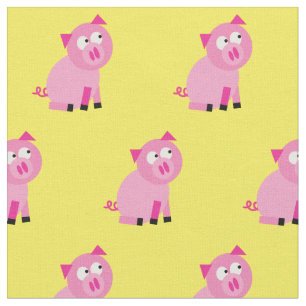 Tela Cerdo Lindo Niño Bebé Guardería Granja Cerdito Ama