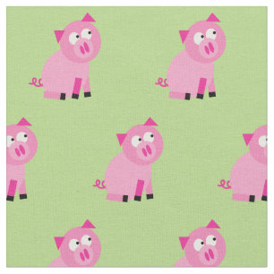 Tela Cerdo Lindo Niño Bebé Guardería Granja Cerdito Ver