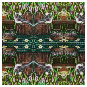 Tela Cesta de cerezos de pollo