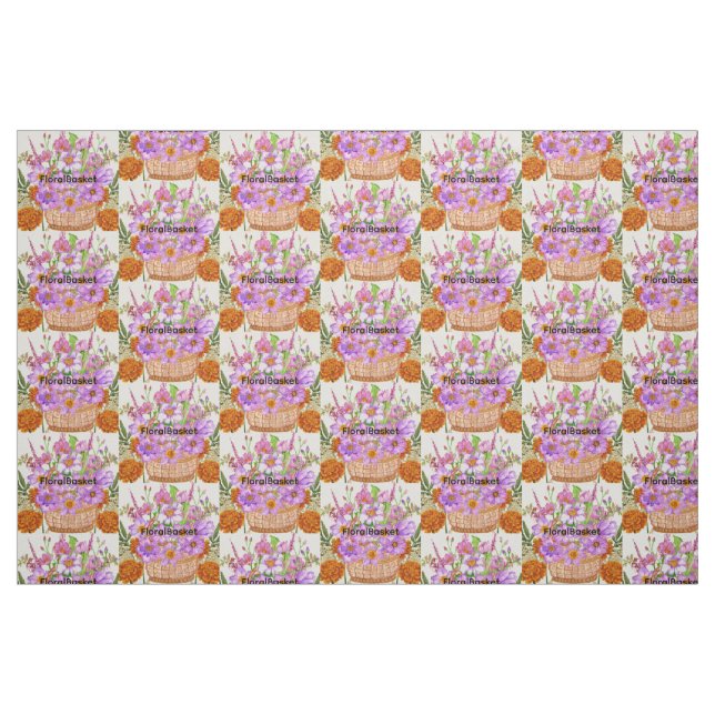 Tela Cesta Floral ("Cuarto gordo" (fat quarter))