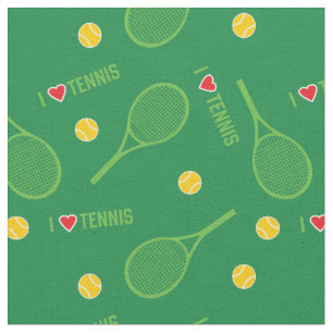 Tela Chaquetas de tenis con fondo verde