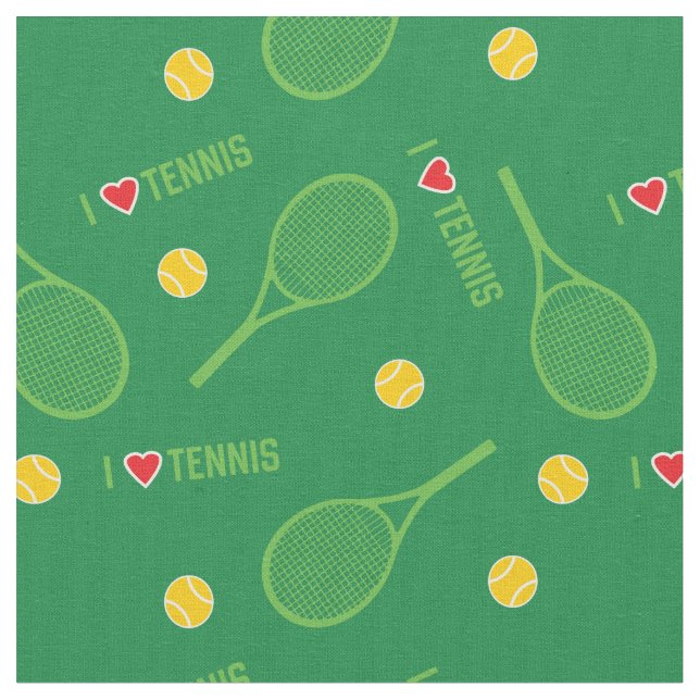 Tela Chaquetas de tenis con fondo verde (De cerca)