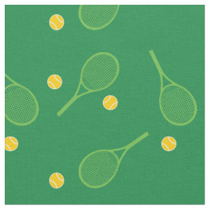 Tela Chaquetas de tenis con fondo verde