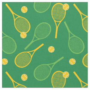 Tela Chaquetas de tenis con fondo verde