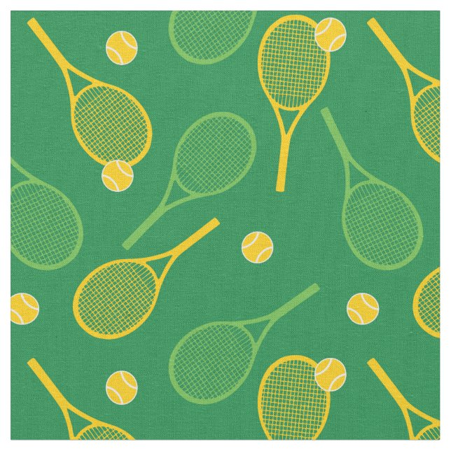 Tela Chaquetas de tenis con fondo verde (De cerca)