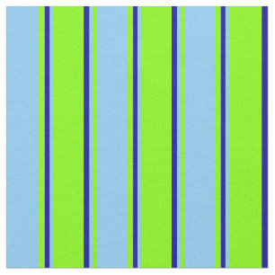 Tela Chartreuse, azul cielo claro y azul oscuro