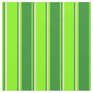 Tela Chartreuse, Forest Green y Tan Stripes