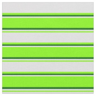 Tela Chartreuse, Lavender y franjas verdes oscuras
