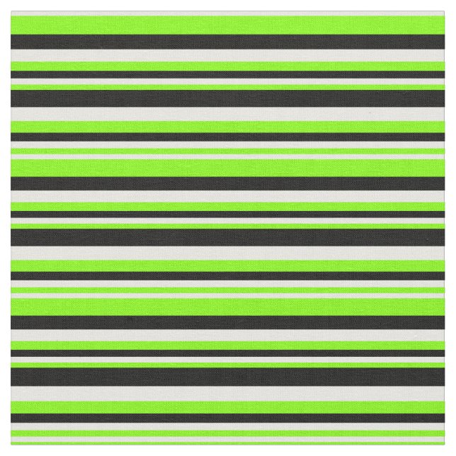 Tela Chartreuse, Mint Cream y Black Colour Pattern (De cerca)