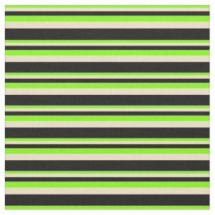 Tela Chartreuse, Tan y Black Lines