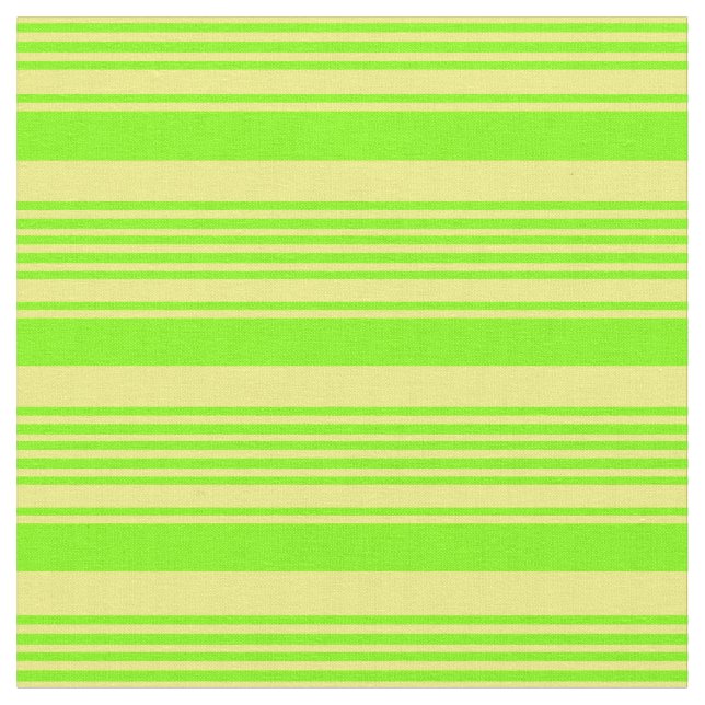 Tela Chartreuse y líneas amarillas (De cerca)