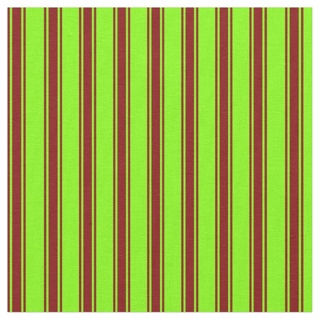 Tela Chartreuse y Maroon Lines (De cerca)