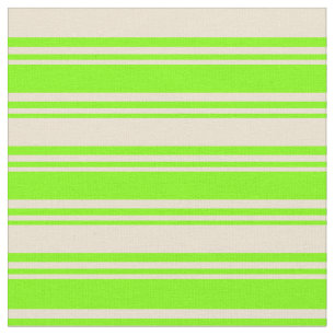 Tela Chartreuse y Patrón Beige/Tirado