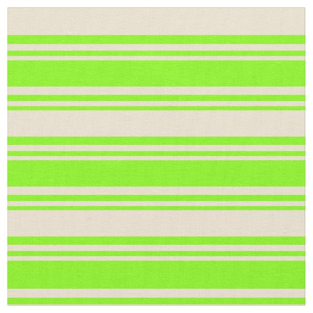 Tela Chartreuse y Patrón Beige/Tirado (De cerca)