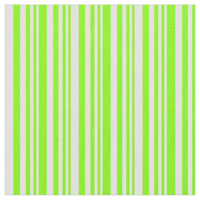 Tela Chartreuse y patrón de línea amarilla clara (De cerca)