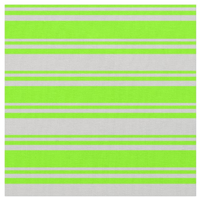 Tela Chartreuse y patrón gris claro (De cerca)