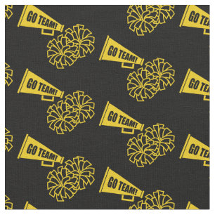 Tela Cheerader Team School Colores Gold y Black