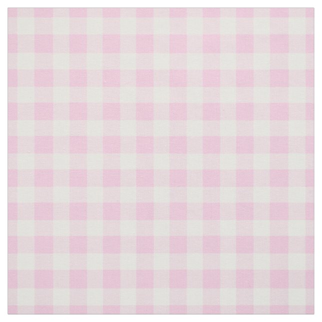Tela Cheque de Gingham rosa pálido (Retal)
