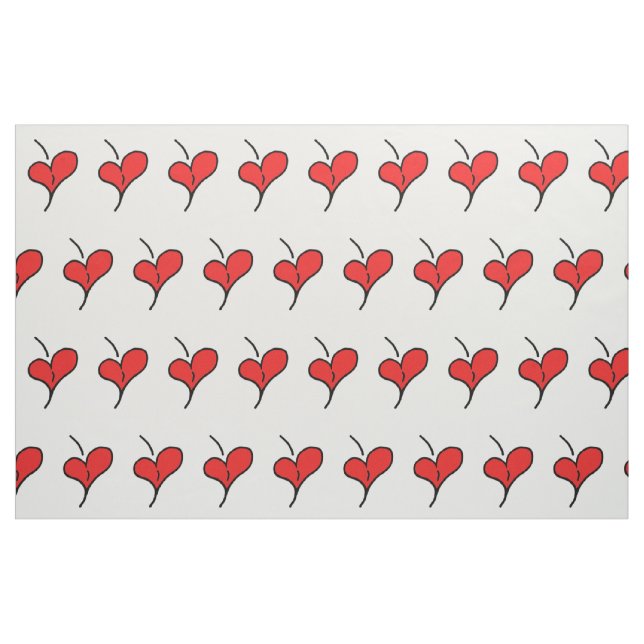 Tela Cherry Hearts ("Cuarto gordo" (fat quarter))