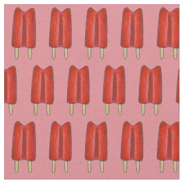 Tela Cherry Red Twin Pop Popsicle Ice Lolly Summertime